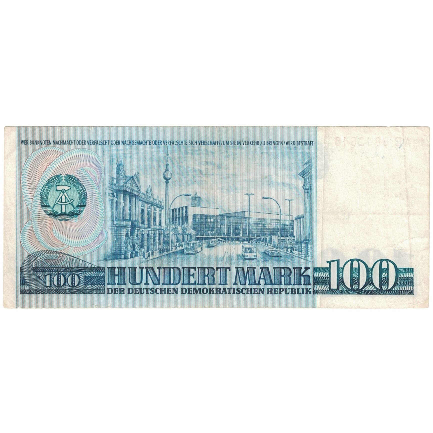 Banknote, Germany - Democratic Republic, 100 Mark, 1975, KM:31a, EF(40-45)