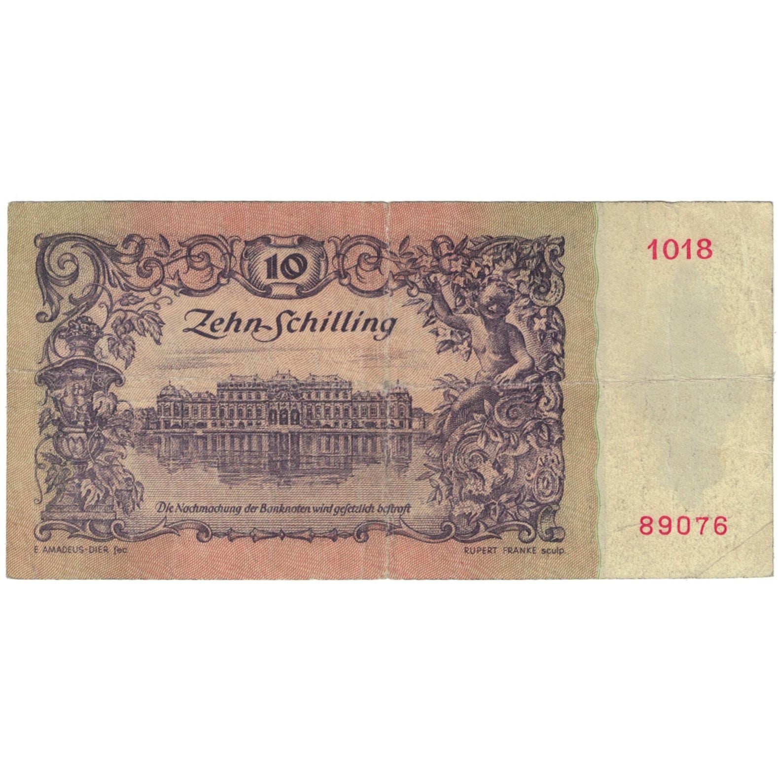 Banknote, Austria, 10 Schilling, 1950-01-02, KM:128, VF(20-25)