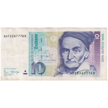 Billete, 10 Deutsche Mark, ALEMANIA - REPÚBLICA FEDERAL, 1989-01-02, KM:38a