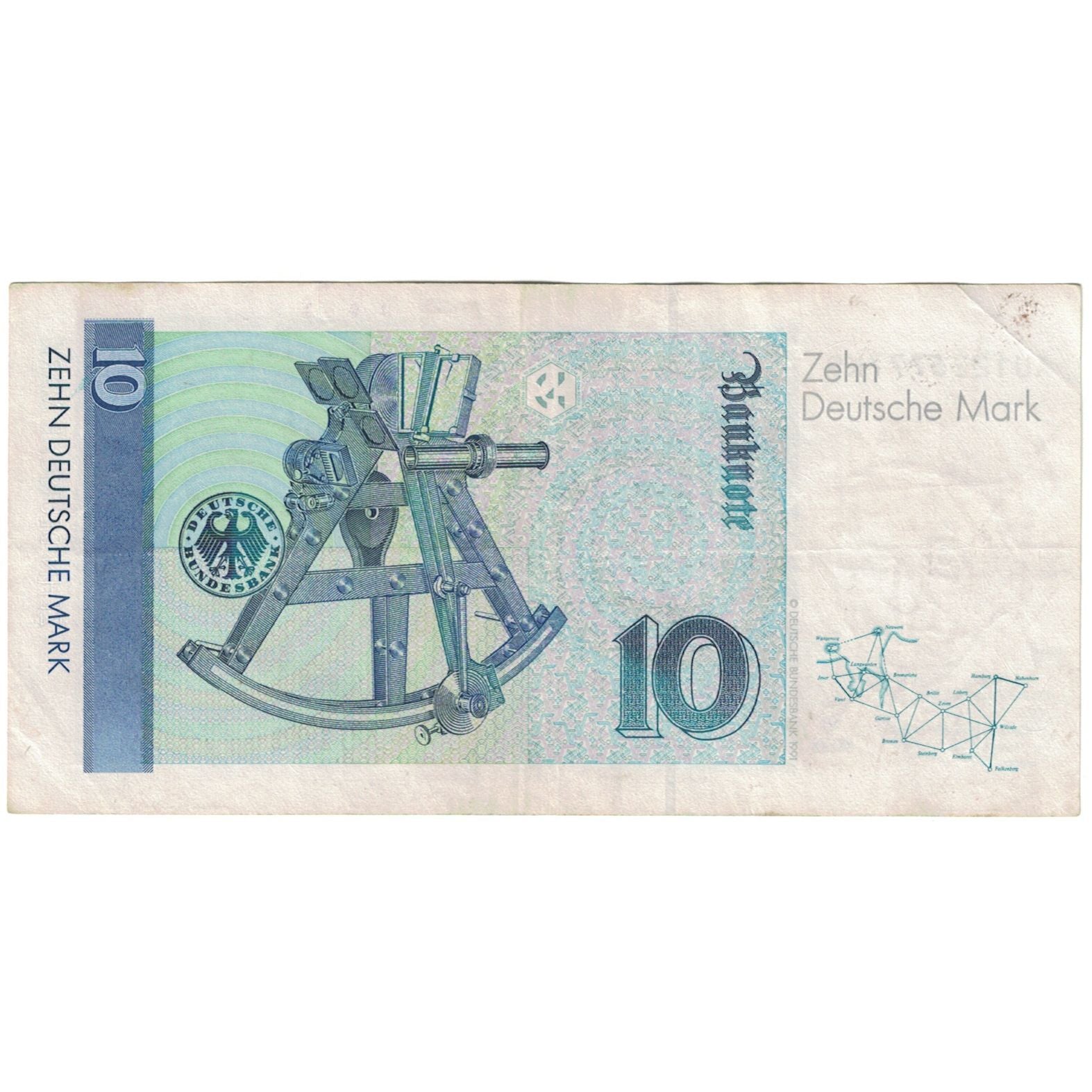 Billete, 10 Deutsche Mark, ALEMANIA - REPÚBLICA FEDERAL, 1989-01-02, KM:38a
