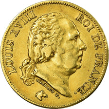 Monnaie, France, Louis XVIII, Louis XVIII, 40 Francs, 1818, Paris, TB+, Or