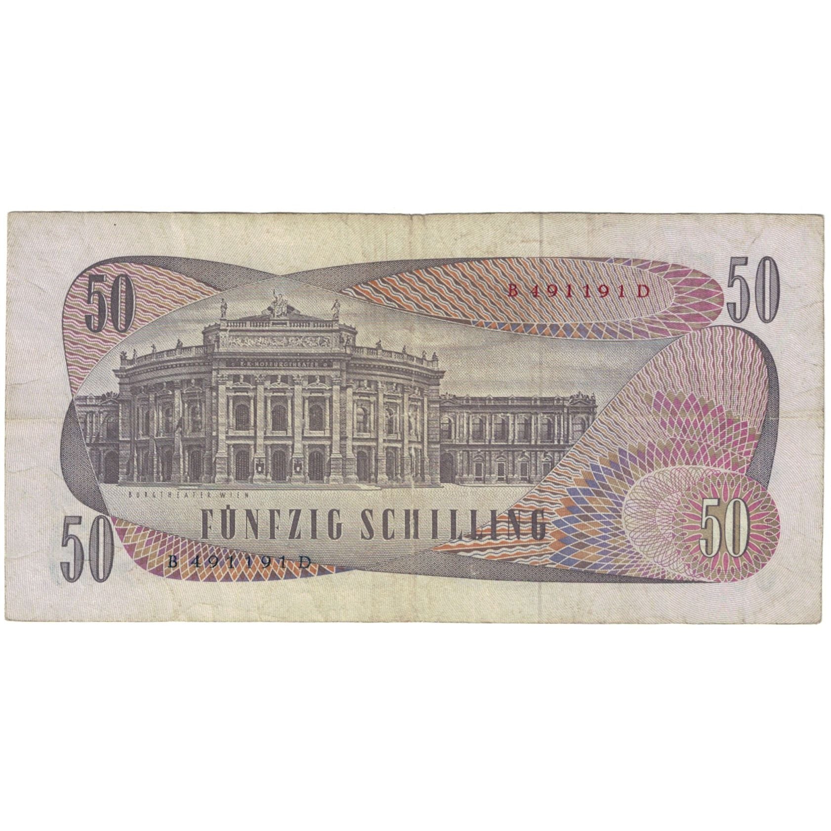 Banknote, Austria, 50 Schilling, 1970, 1970-01-02, KM:143a, VF(20-25)