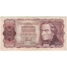 Banknote, Austria, 500 Schilling, 1965, 1965-07-01, KM:139a, VF(30-35)