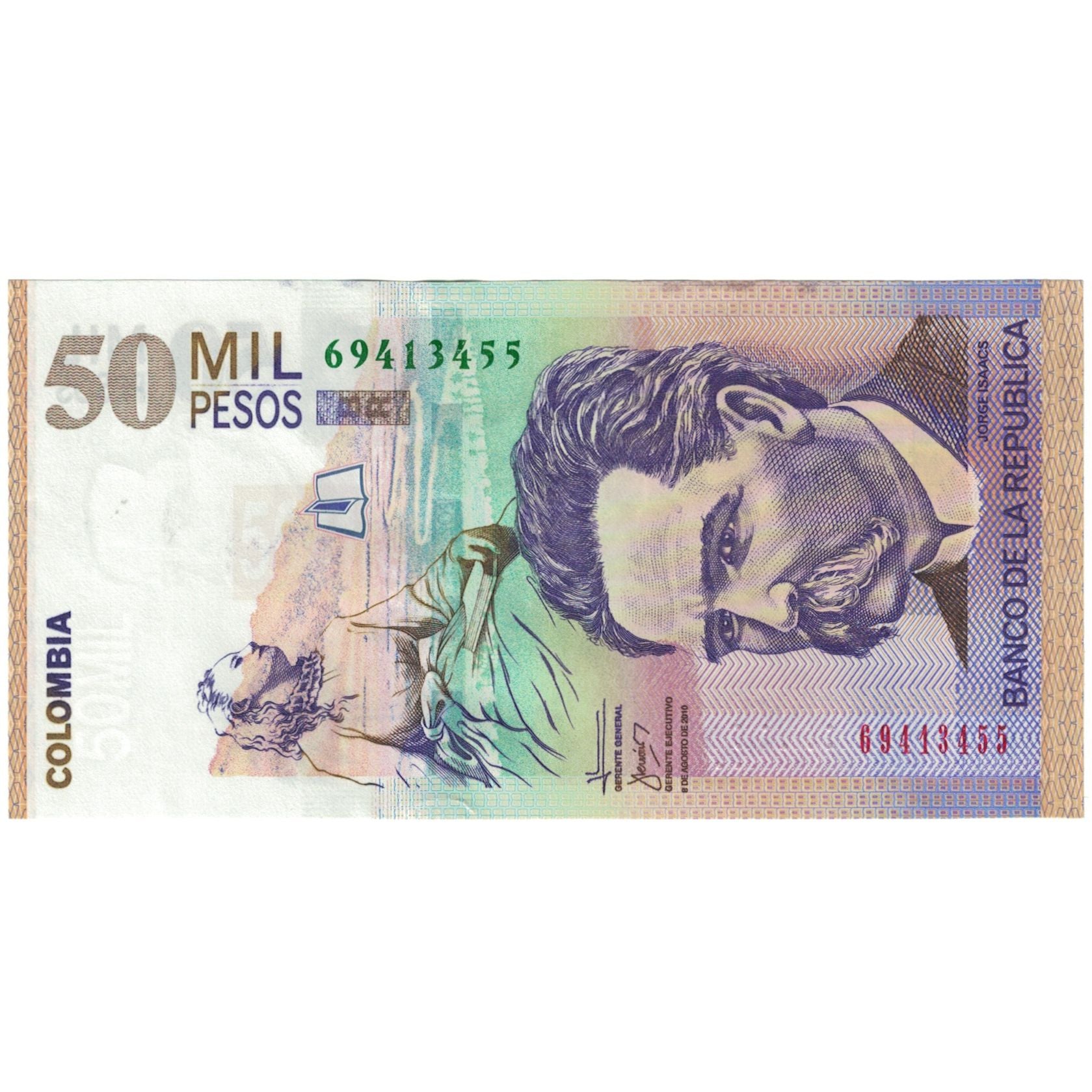 Banconote, Colombia, 50 000 Pesos, 2010, BB