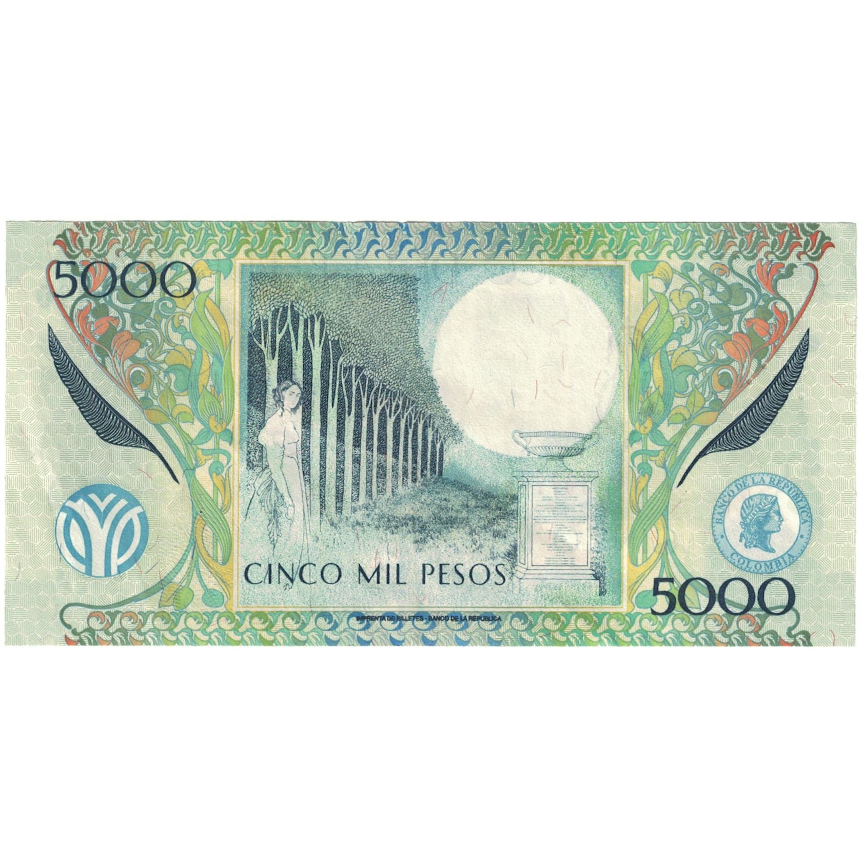 Billete, 5000 Pesos, 2011, Colombia, UNC