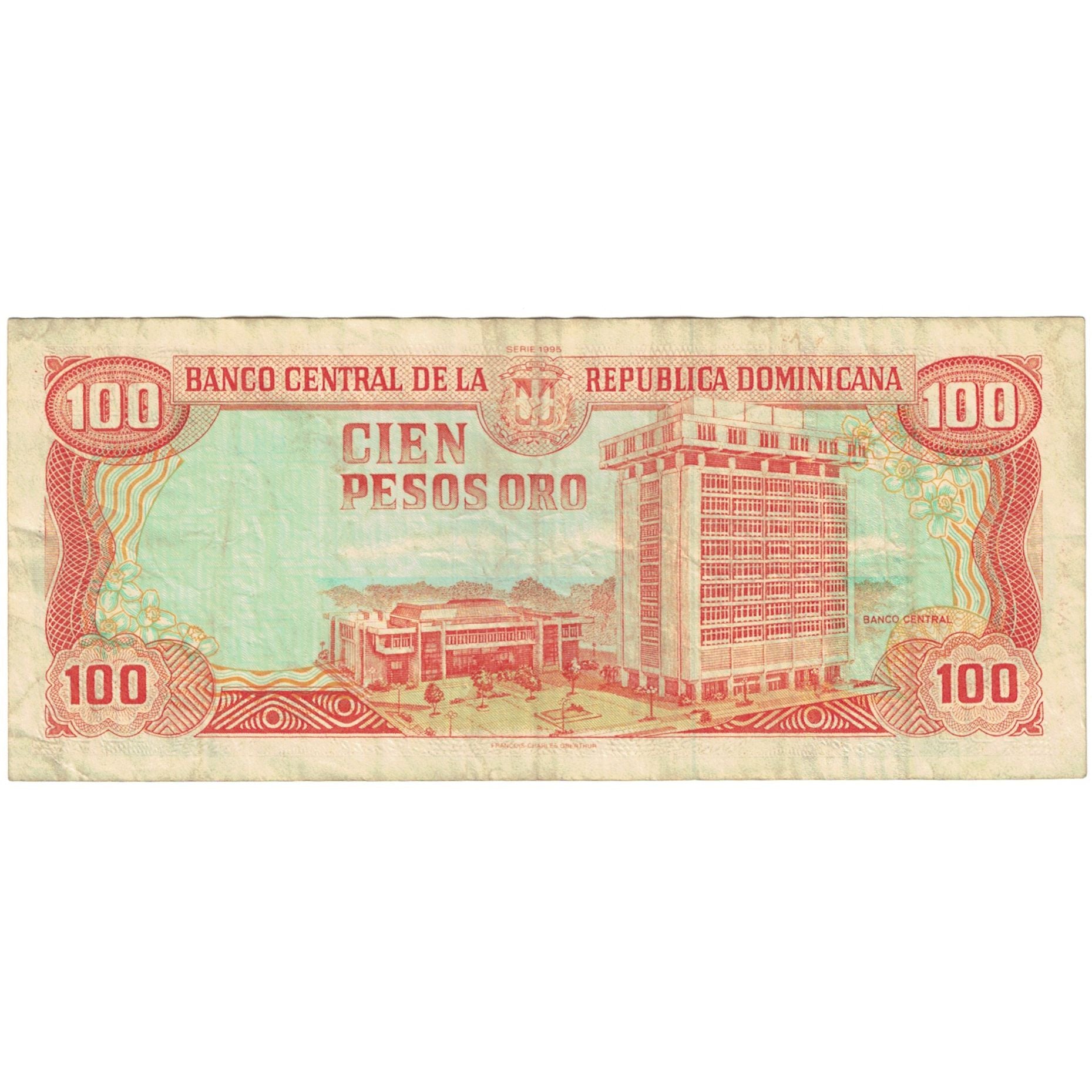 Banknote, Dominican Republic, 100 Pesos Oro, 1995, KM:150a, VF(20-25)