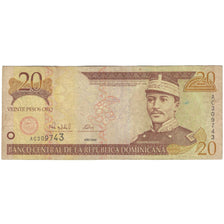 Banconote, Repubblica domenicana, 20 Pesos Oro, 2000, KM:166a, MB