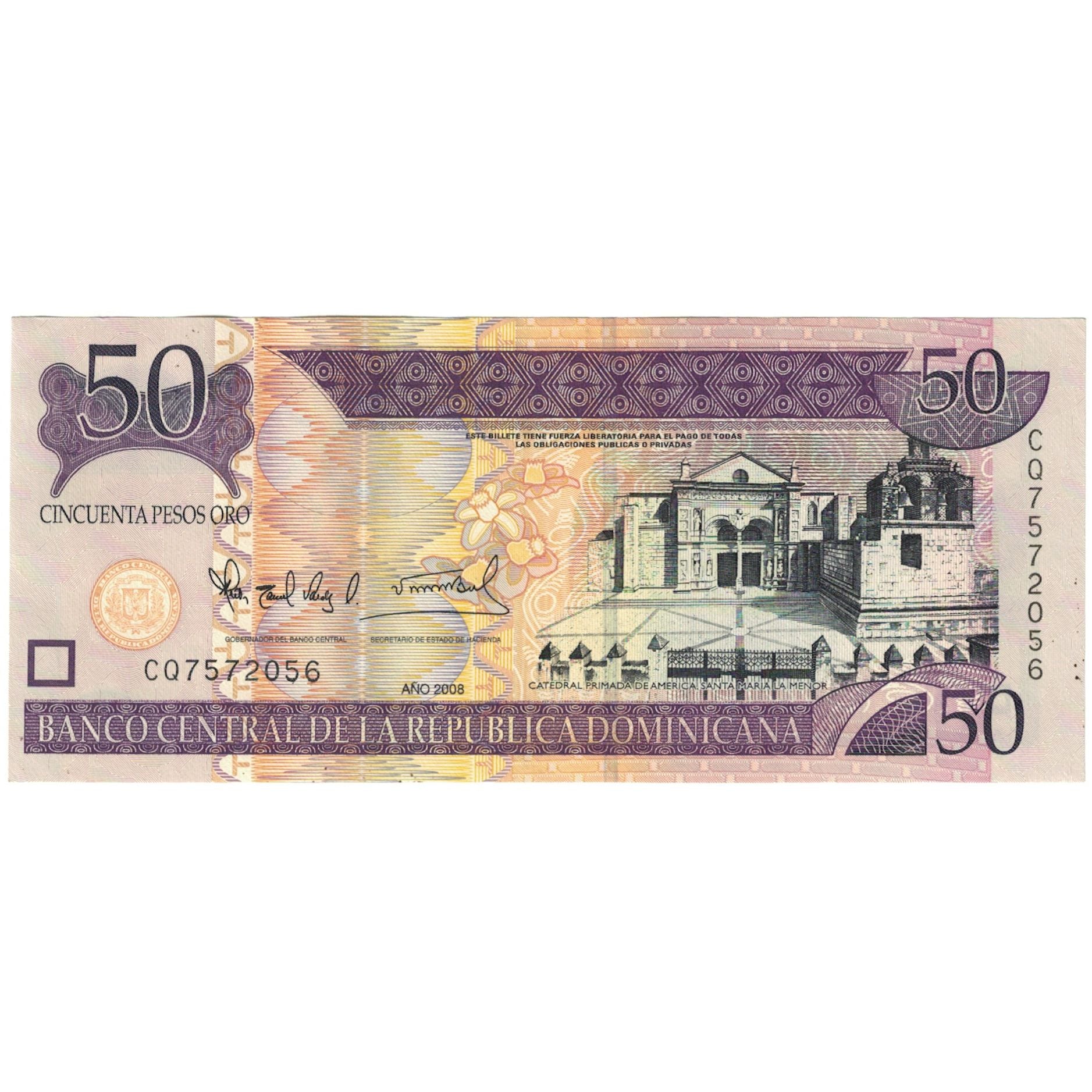 Banknote, Dominican Republic, 50 Pesos Oro, 2006, 2006, KM:176a, AU(55-58)