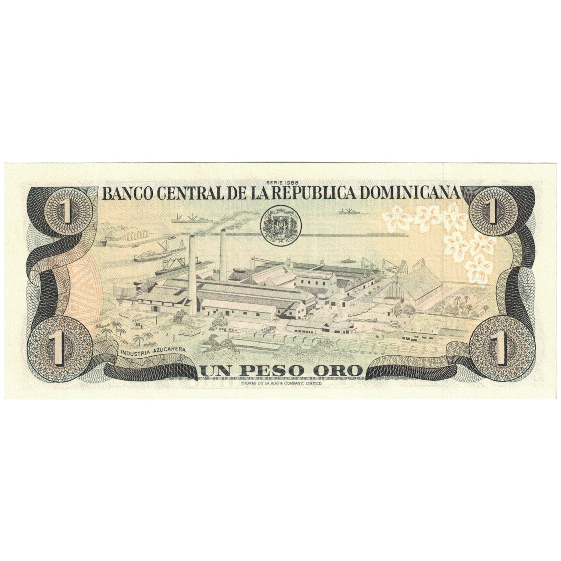 Banknote, Dominican Republic, 1 Peso Oro, 1988, KM:126a, AU(55-58)