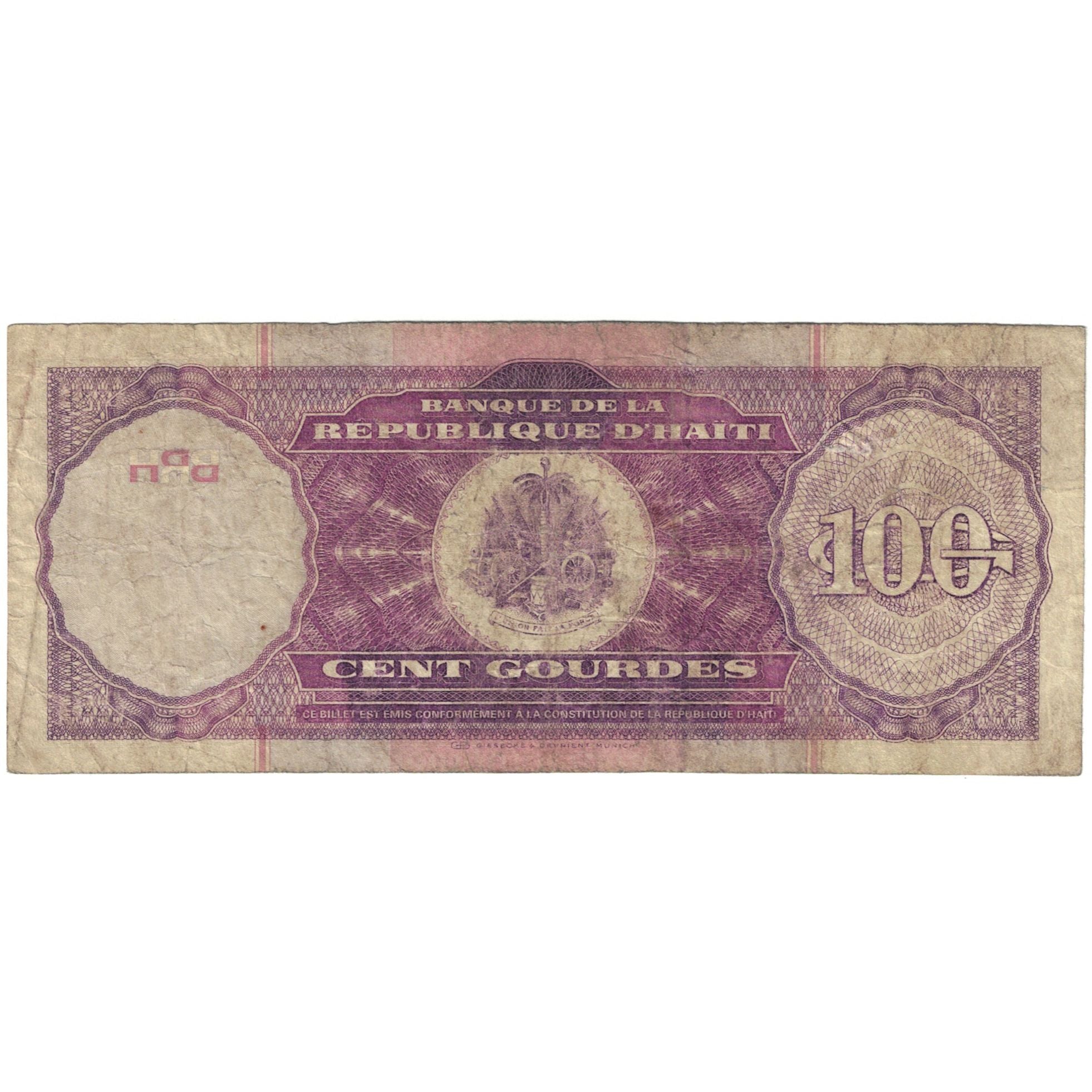 Banknote, Haiti, 100 Gourdes, 2000, 2000, KM:268, VG(8-10)