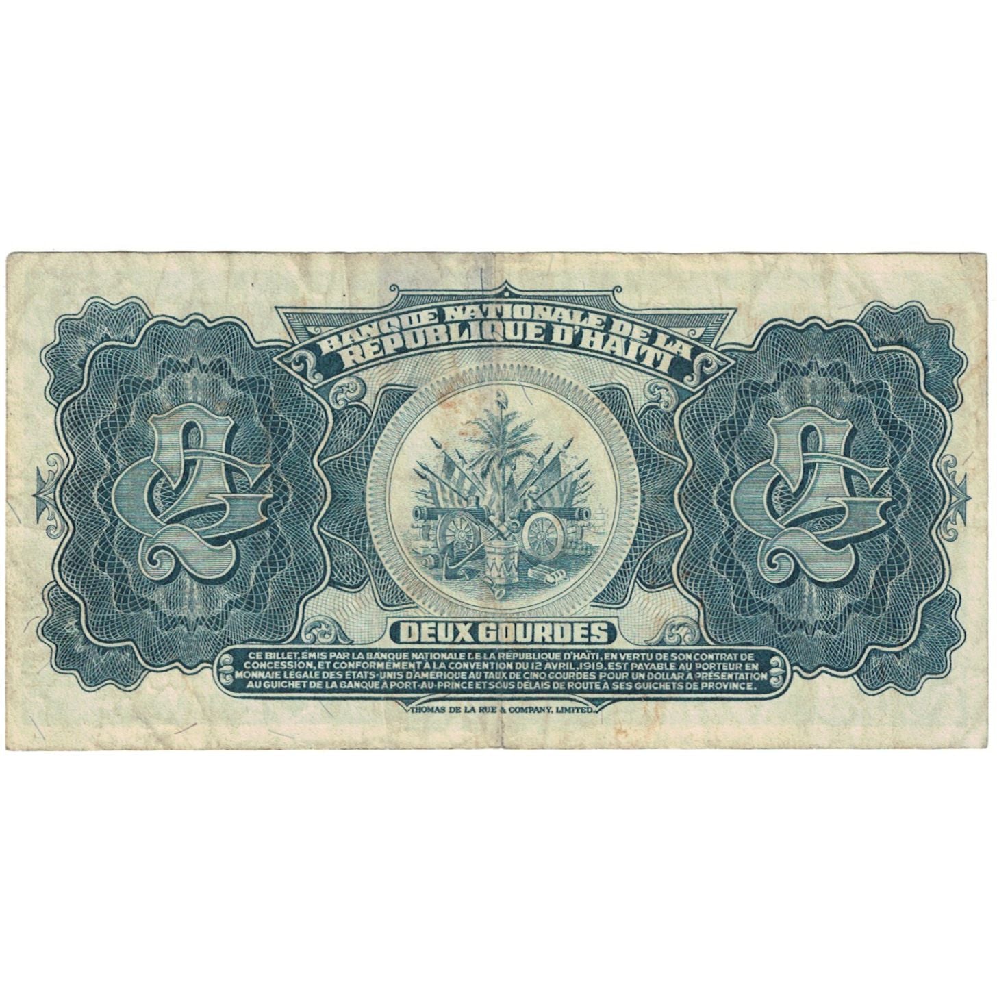 Banknote, Haiti, 2 Gourdes, 1964, KM:186a, VG(8-10)