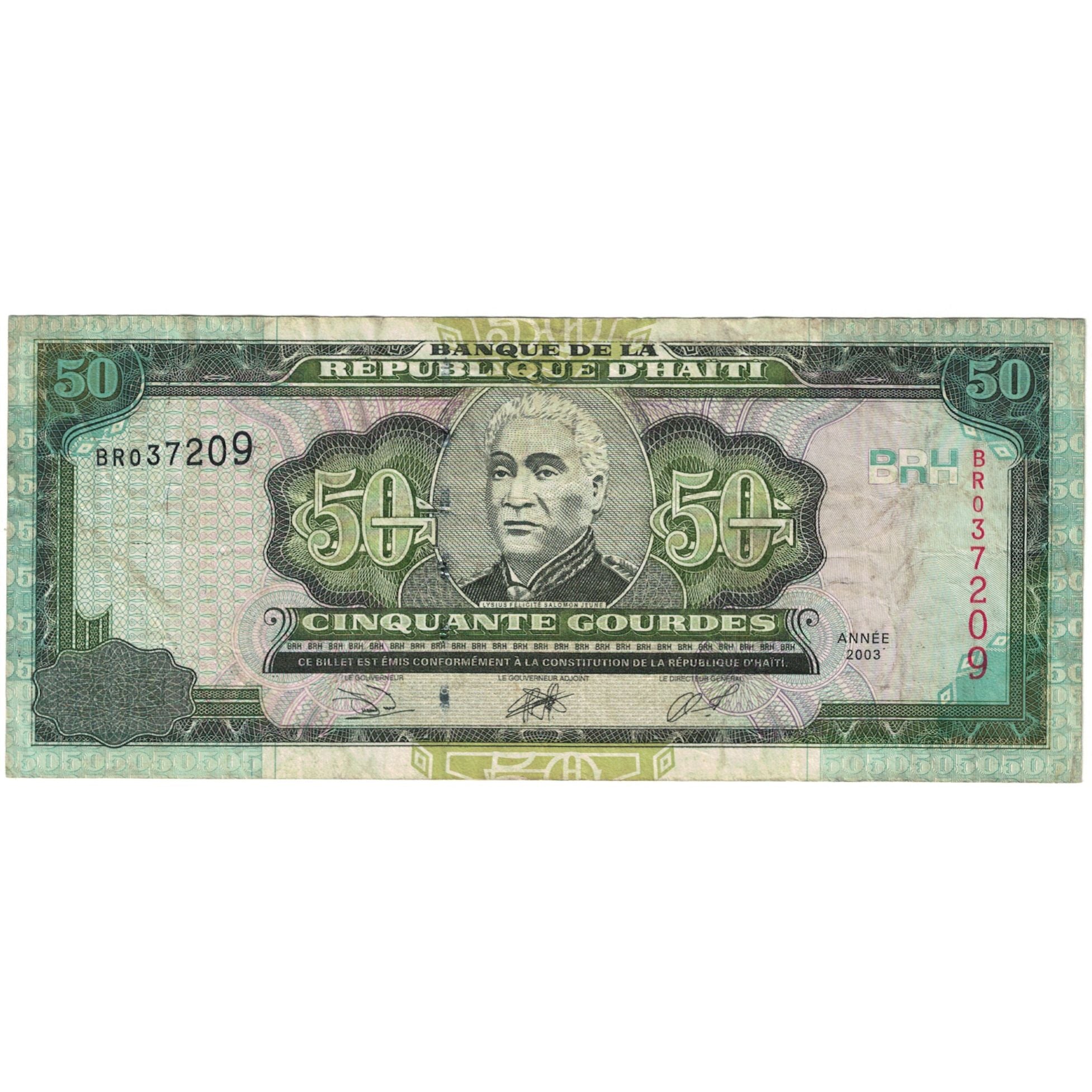 Banknote, Haiti, 50 Gourdes, 2003, KM:267b, F(12-15)