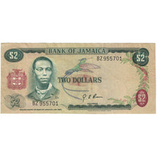 Banknote, Jamaica, 2 Dollars, KM:69d, EF(40-45)