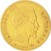 Francia, 5 Francs, 1858, Paris, MB+, Oro, KM:787.1, Gadoury:1001