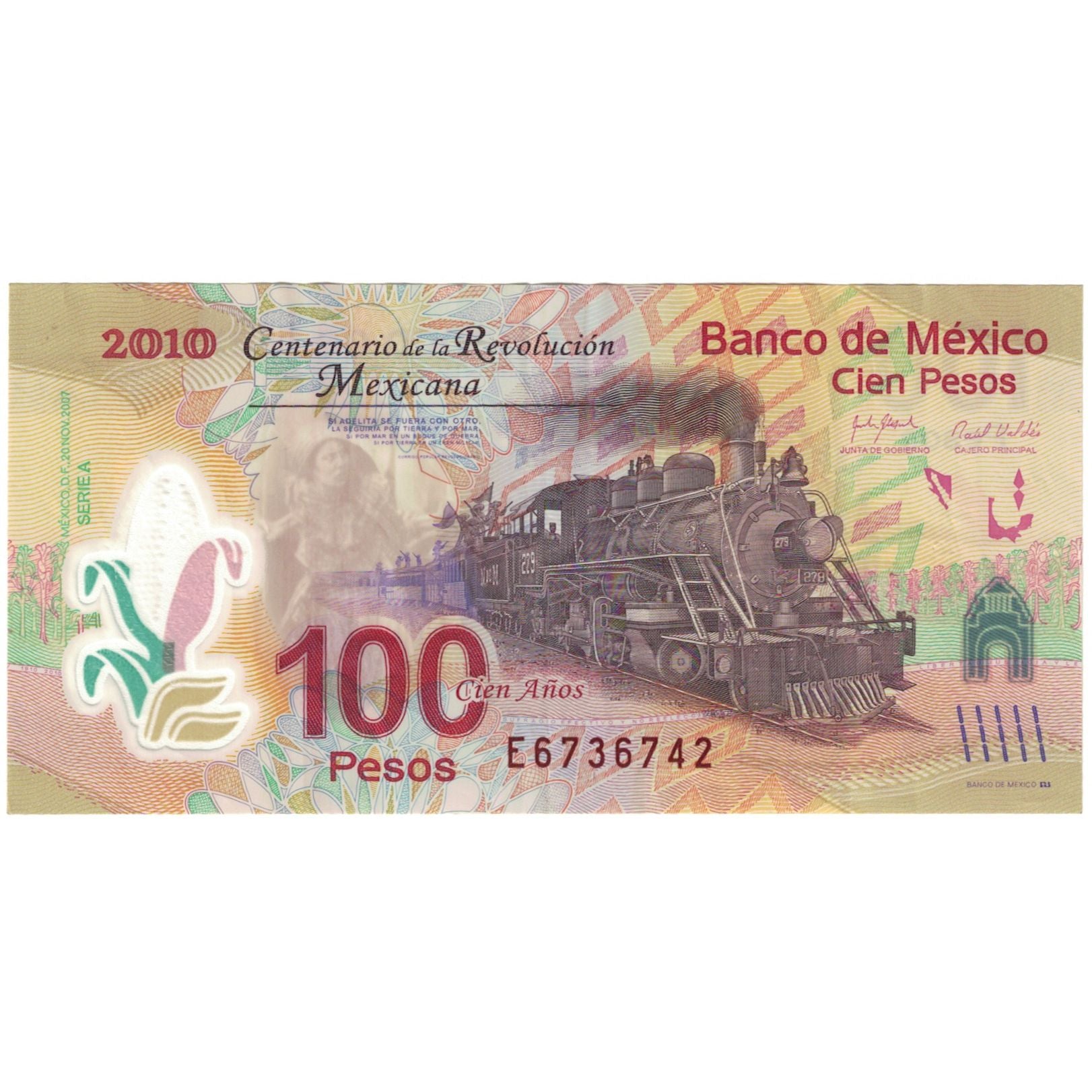 Billete, 100 Pesos, 2007, México, KM:128b, EBC