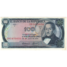 Nota, Colômbia, 100 Pesos Oro, 1974, 1974-07-20, KM:415a, UNC(65-70)