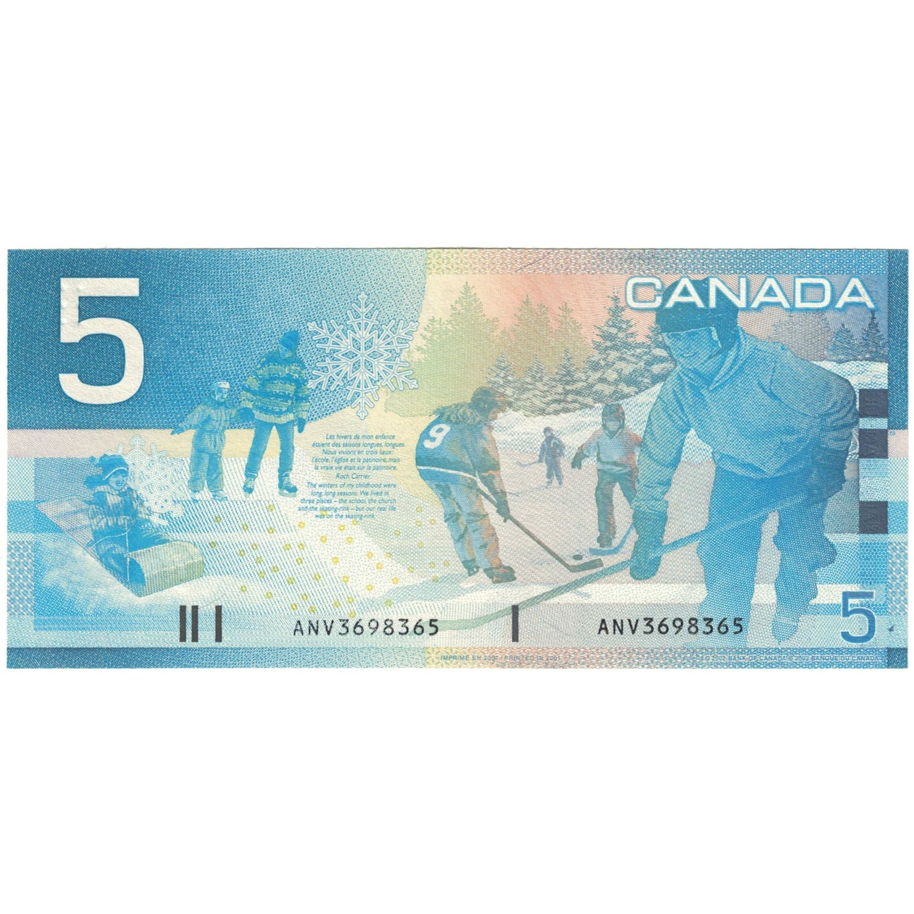 Banknote, Canada, 5 Dollars, 2002, UNC(65-70)