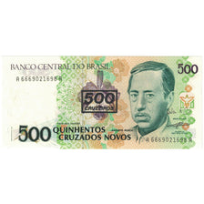 Banknot, Brazylia, 500 Cruzeiros on 500 Cruzados Novos, 1990, KM:226a