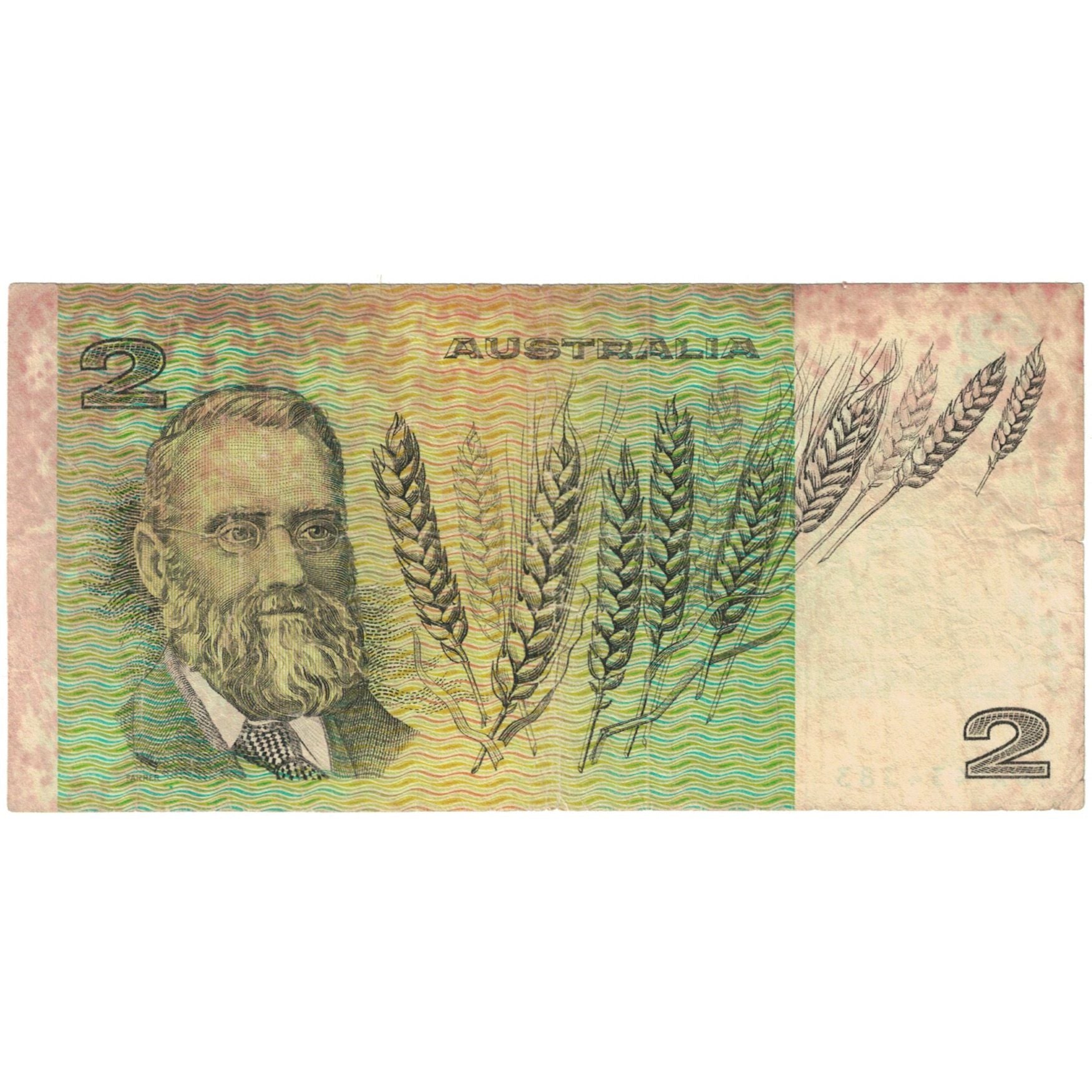 Banknote, Australia, 2 Dollars, KM:43c, F(12-15)
