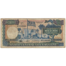 Billet, Uruguay, 10,000 Nuevos Pesos, 1986-1987, Undated (1987), KM:67b, TB