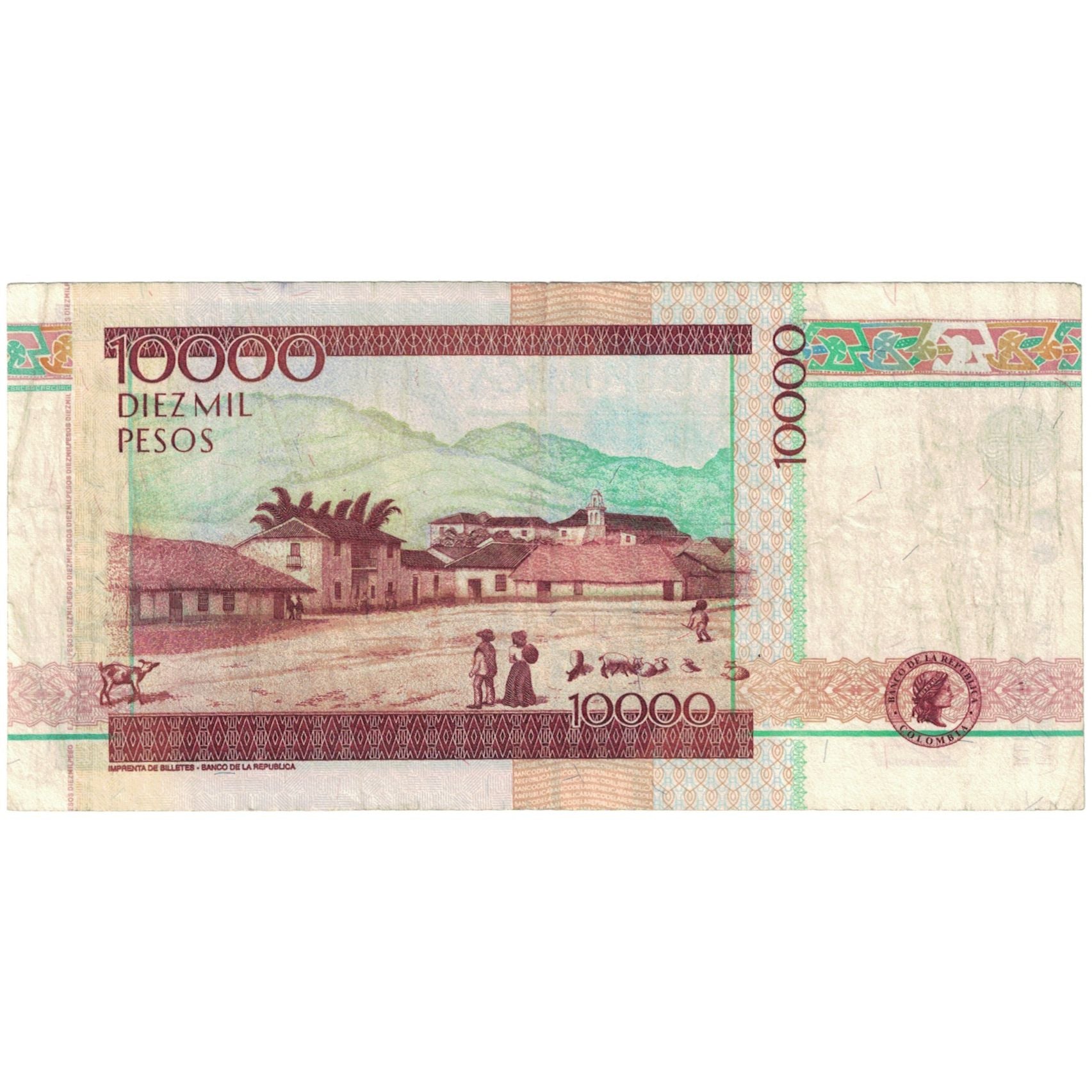 Banknote, Colombia, 10,000 Pesos, 2010, 2010-08-03, KM:453a, VF(30-35)
