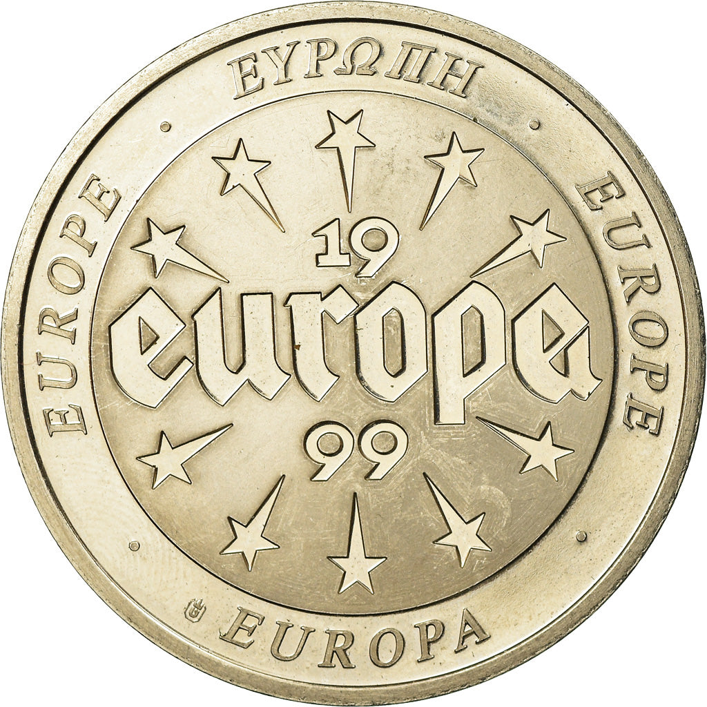 Grèce, Médaille, L'Europe, Politics, Society, War, 1999, SPL, Copper-nickel