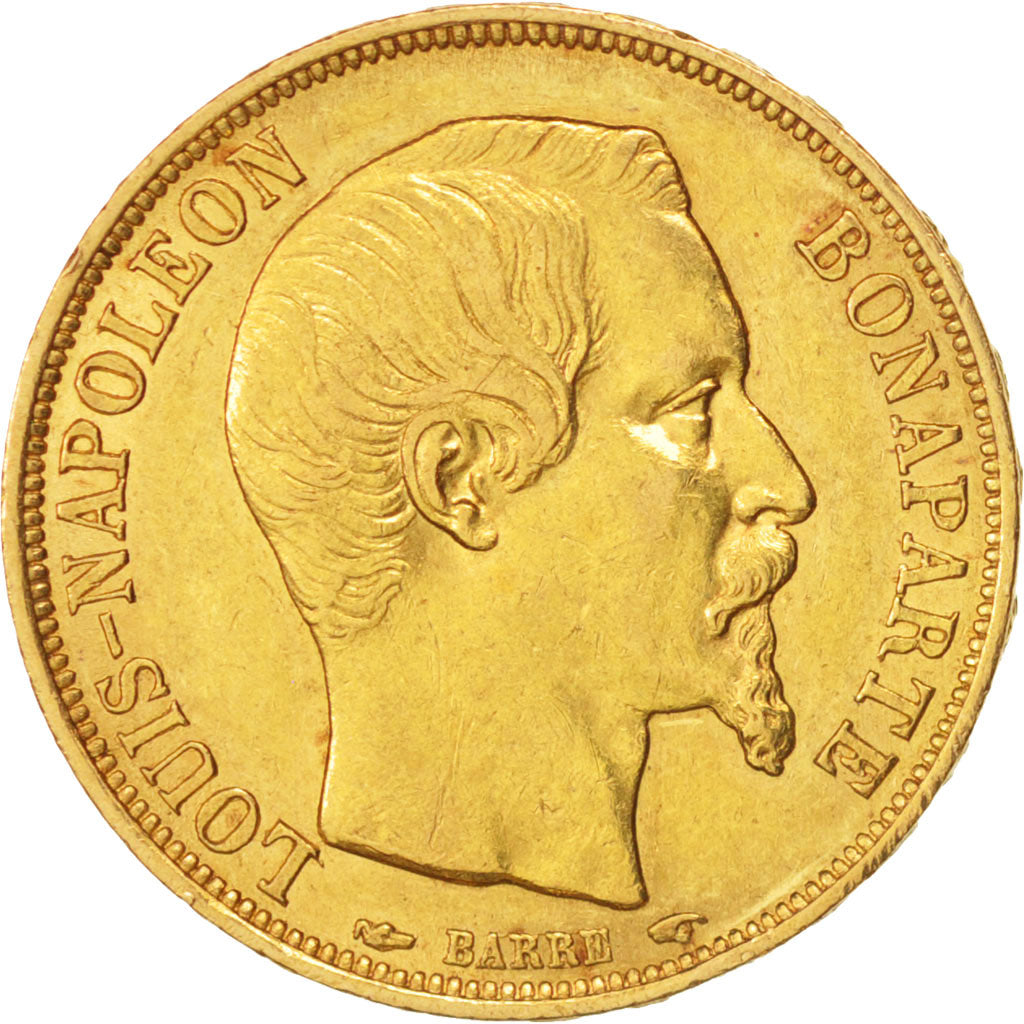 Frankreich, 20 Francs, 1852, Paris, SS, Gold, KM:774, Gadoury:1061