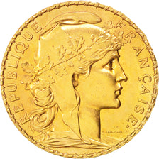 Frankreich, Marianne, 20 Francs, 1908, VZ, Gold, KM:857, Gadoury:1064a