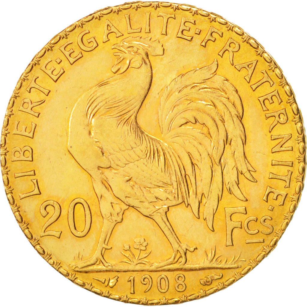 France, Marianne, 20 Francs, 1908, SUP, Or, KM:857, Gadoury:1064a