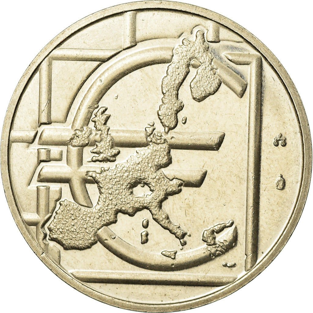 Italy, Token, L'Europe, Politics, Society, War, 2003, MS(63), Copper-nickel