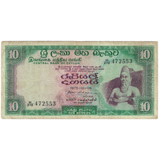 Banknote, Ceylon, 10 Rupees, 1975, 1975-10-06, KM:74c, VF(20-25)