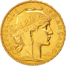 Munten, Frankrijk, Marianne, 20 Francs, 1911, PR+, Goud, KM:857, Gadoury:1064a