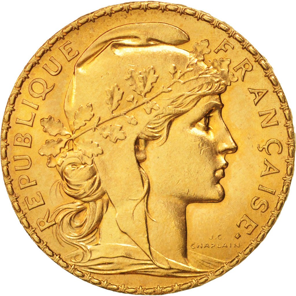 France, Marianne, 20 Francs, 1914, SUP, Or, KM:857, Gadoury:1064a