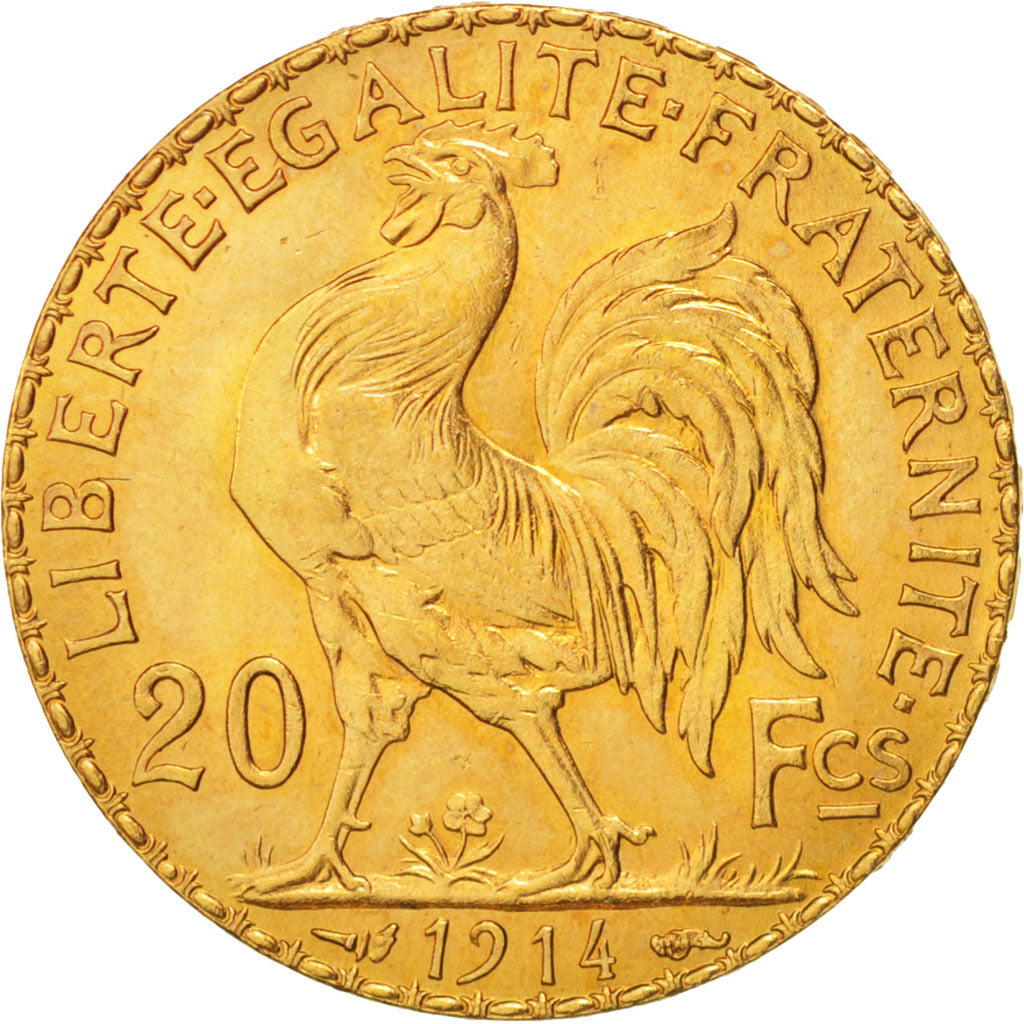 France, Marianne, 20 Francs, 1914, SUP, Or, KM:857, Gadoury:1064a