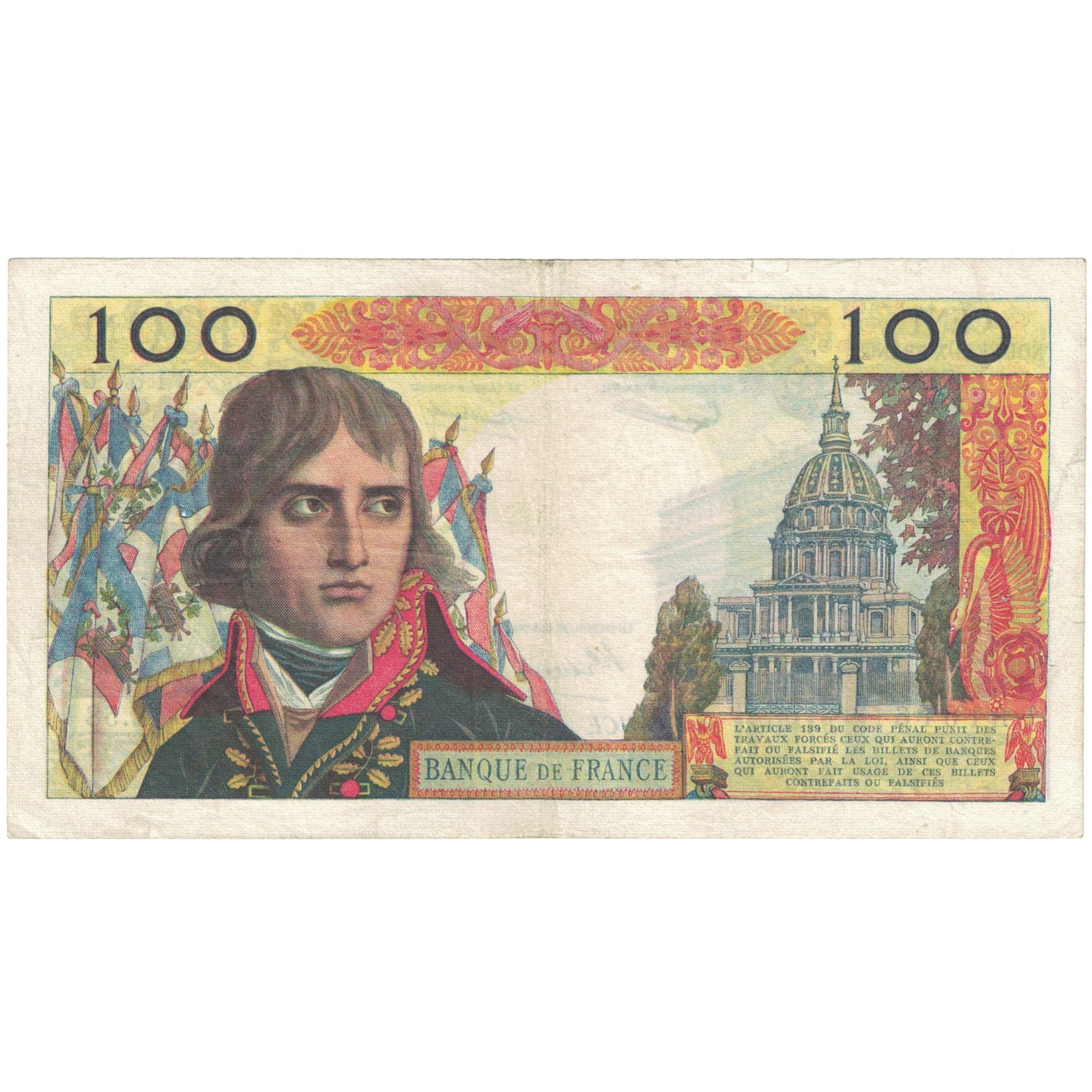 France, 100 Nouveaux Francs, Bonaparte, 1960-04-07, EF(40-45), Fayette:59.6