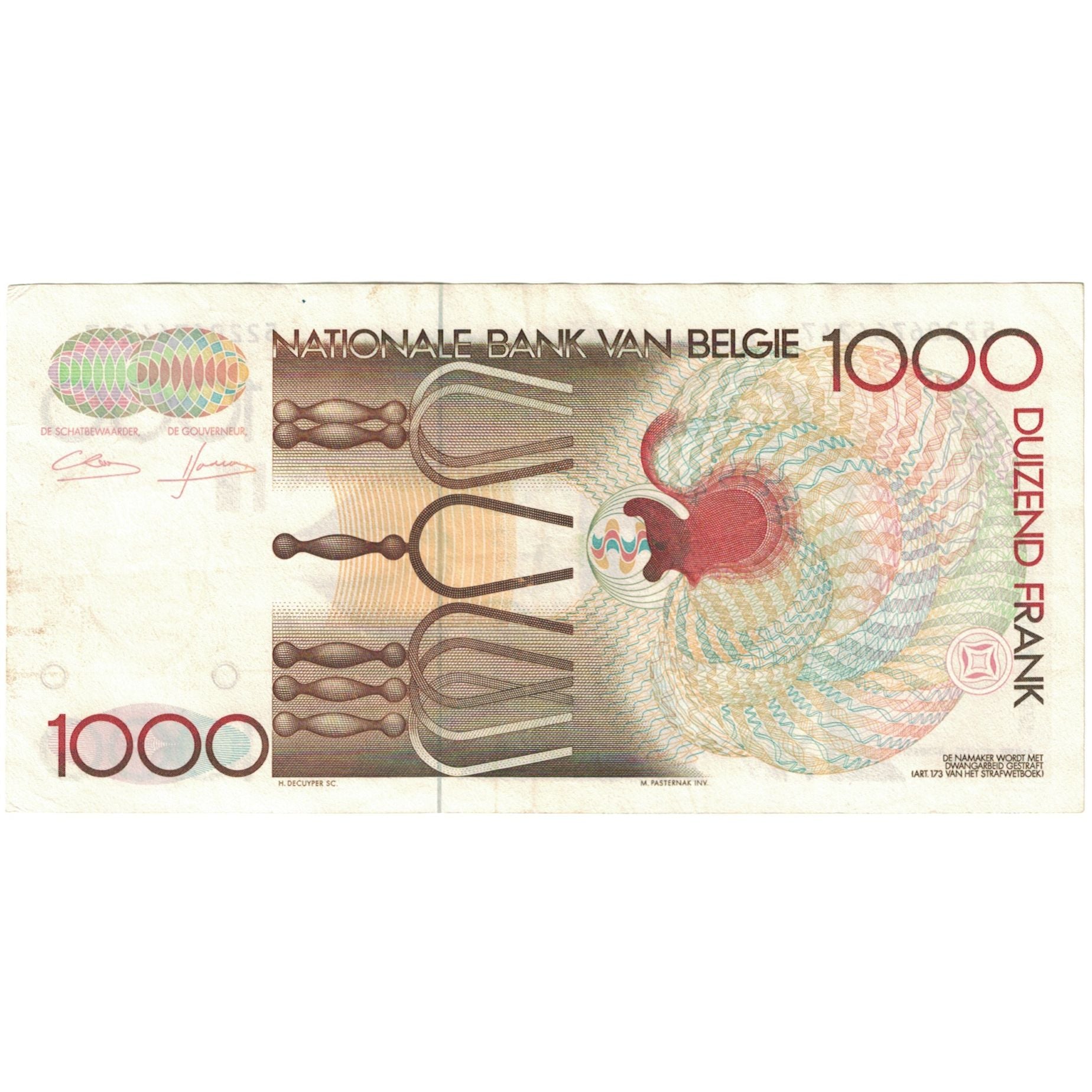 Banknote, Belgium, 1000 Francs, 1980, KM:144a, EF(40-45)