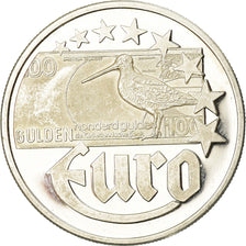 Nederland, Token, 10 Euro Europa, Politics, Society, War, 1997, UNC-, Zilver