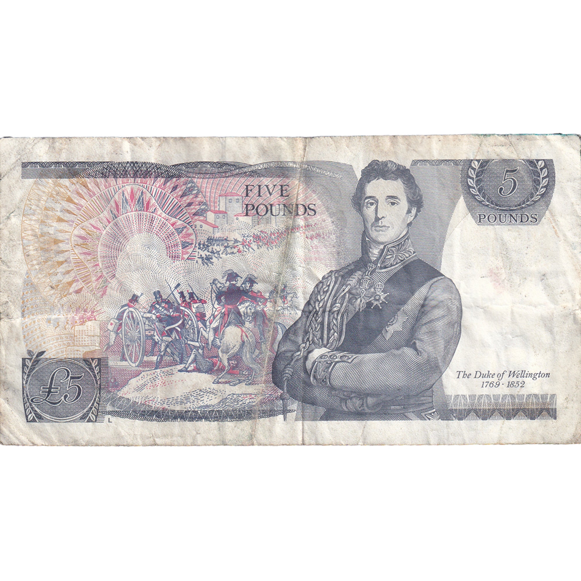 Banknote, Great Britain, 5 Pounds, 1971-1982, 1988-1991, KM:378f, VF(20-25)