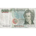 Nota, Itália, 5000 Lire, 1985-01-04, KM:111a, VF(20-25)