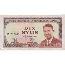 Banknote, Guinea, 10 Sylis, 1960-03-01, KM:16, EF(40-45)