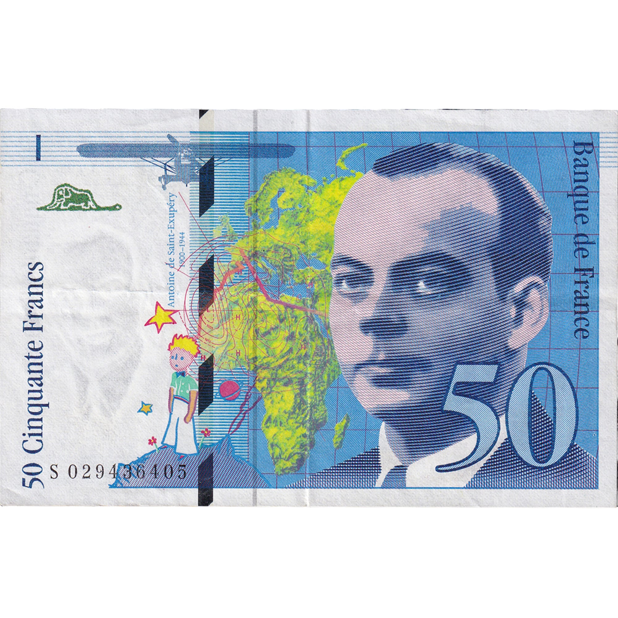 France, 50 Francs, 1996, S029436405, EF(40-45), Fayette:73.2, KM:157Ac