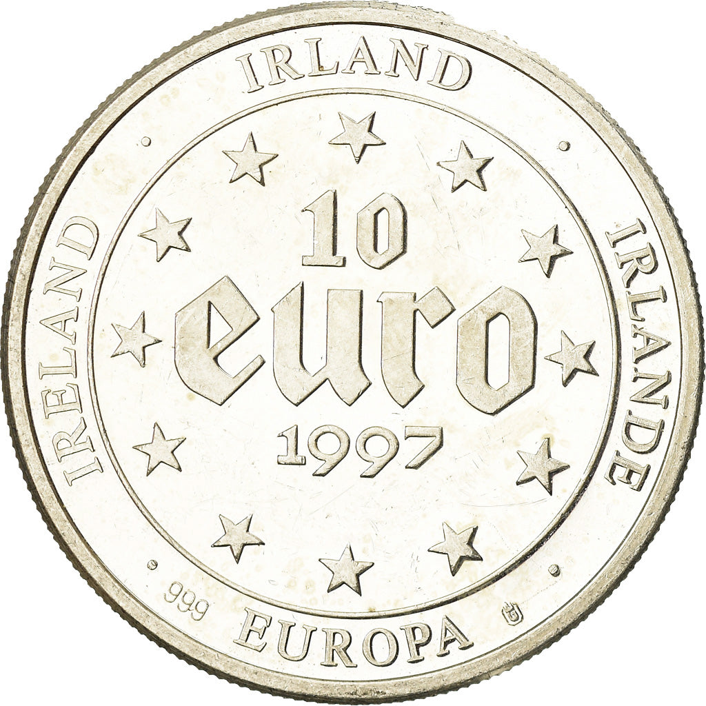 Ireland, Jeton, 10 Euro Europa, Politics, Society, War, 1997, SPL, Argent