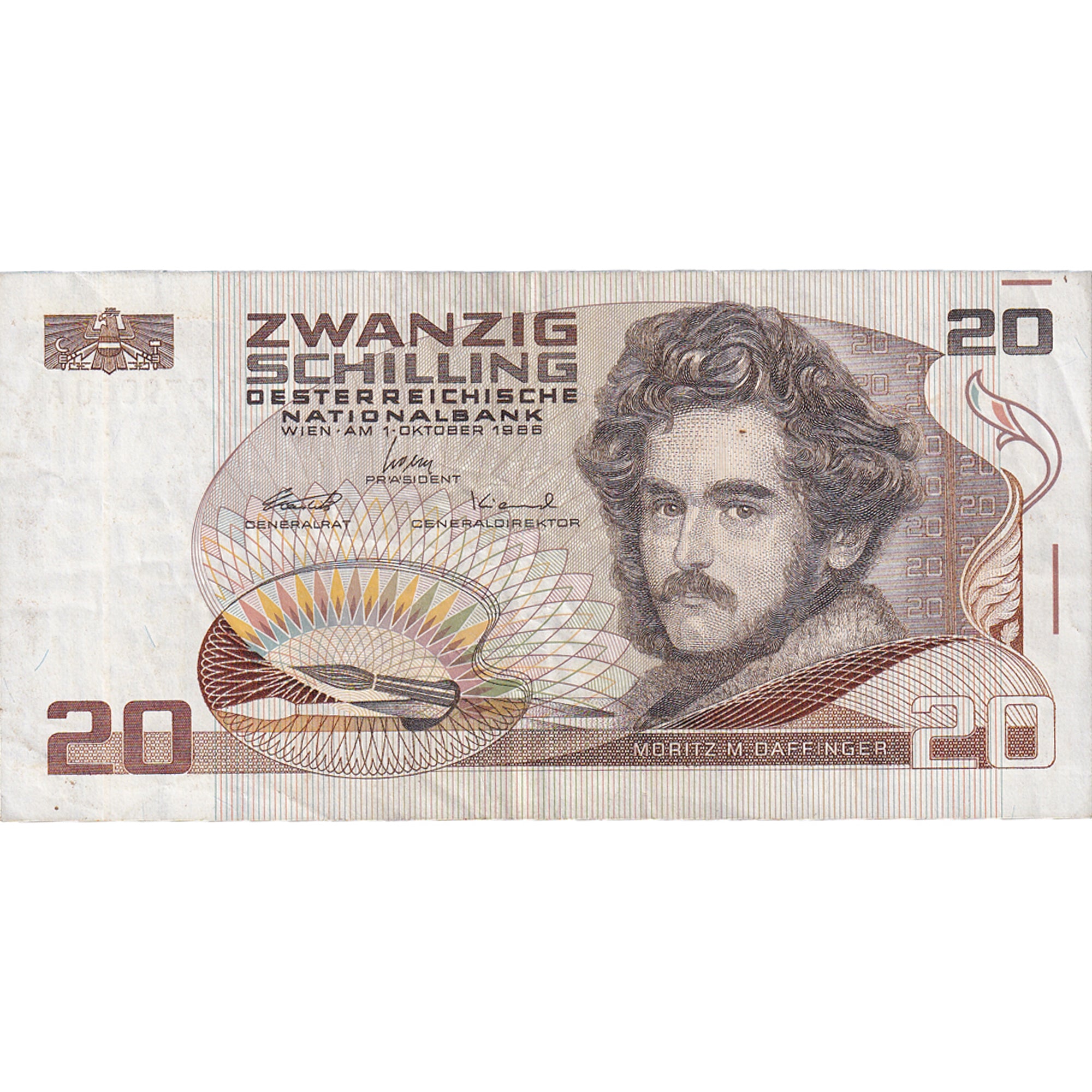 Banknote, Austria, 20 Schilling, 1986-10-01, KM:148, EF(40-45)