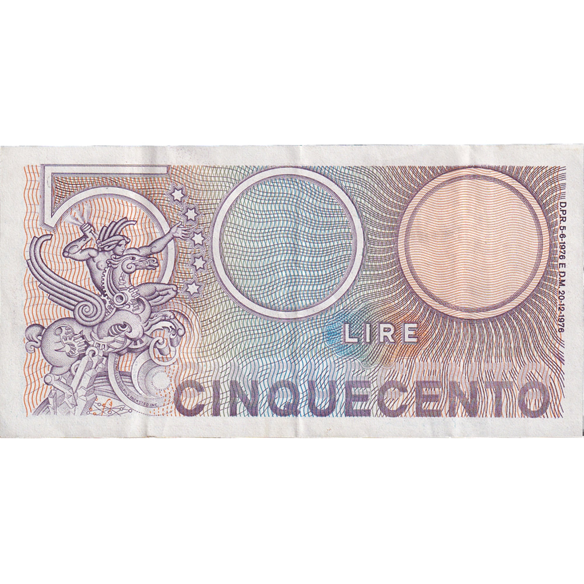 Banknote, Italy, 500 Lire, 1976, 1976-12-20, KM:95, EF(40-45)