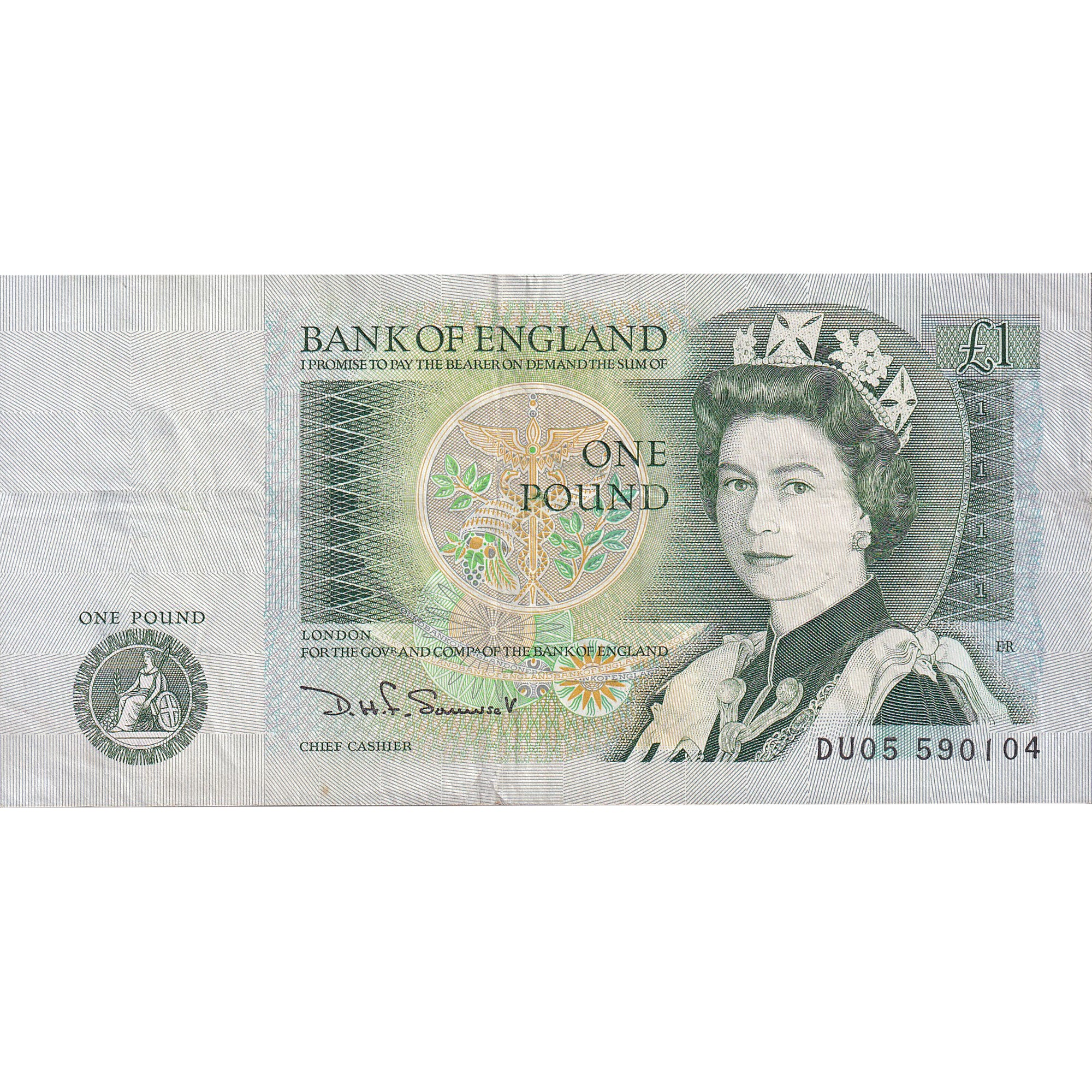 Banknote, Great Britain, 1 Pound, Undated (1981-84), KM:377b, EF(40-45)