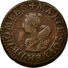 Coin, FRENCH STATES, DOMBES, Marie de Montpensier, Double Tournois, 1622