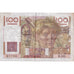 França, 100 Francs, Jeune Paysan, 1951, K.395, VF(20-25), Fayette:28.29