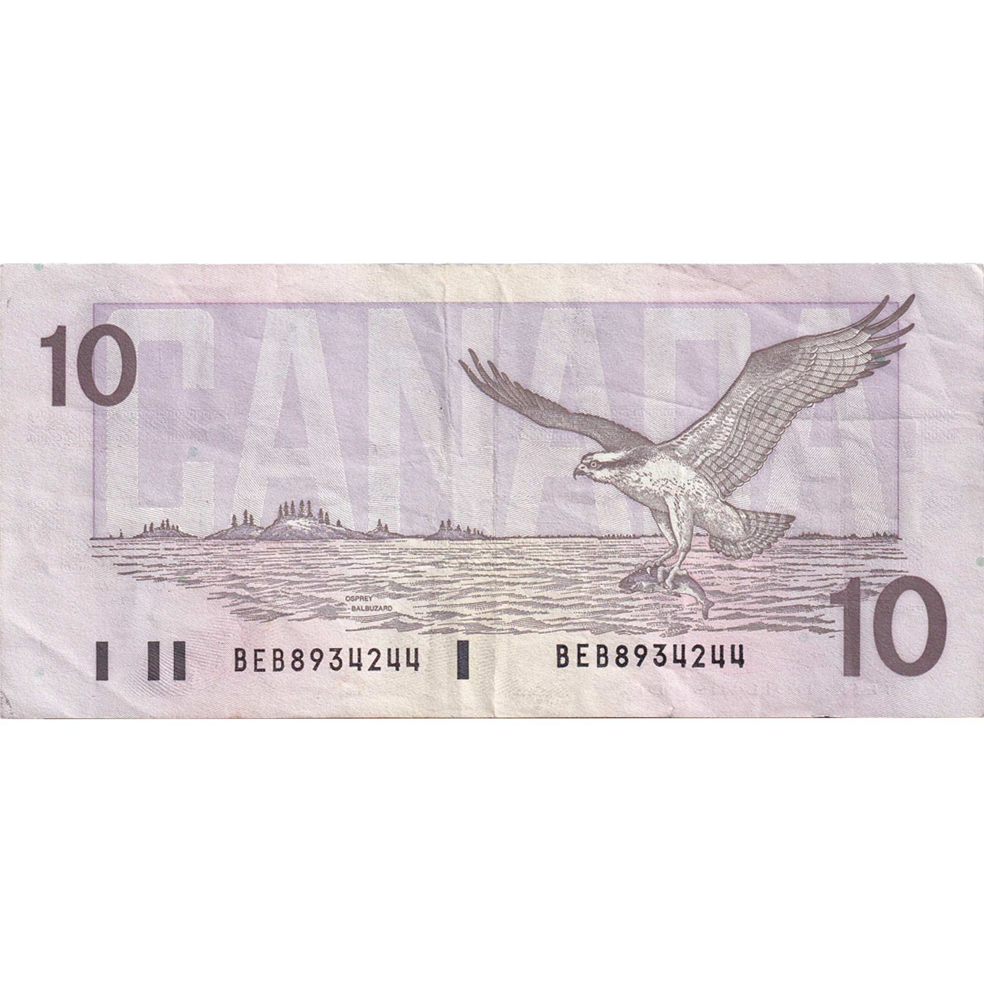 Banconote, Canada, 10 Dollars, 1989, KM:96a, MB