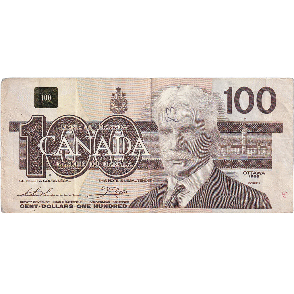 Banknote, Canada, 100 Dollars, 1988, KM:99a, VF(20-25)