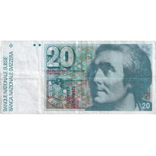 Banknote, Switzerland, 20 Franken, KM:55e, VF(20-25)